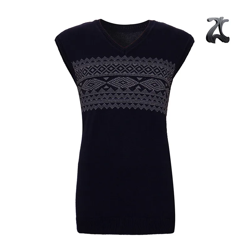 Pullover Sleeveless Knitting Striped Men Sweater Vest