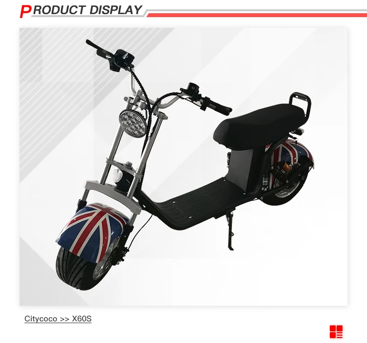 2019 New Product 2 Wheel Fat Tire Electric Golf Scooter 2000W
