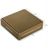 Custom fancy gold printing rectangle corrugated folding cartons cosmetic packaging box