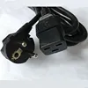 1.2m black ENEC KEMA 16a 250v schuko power cord