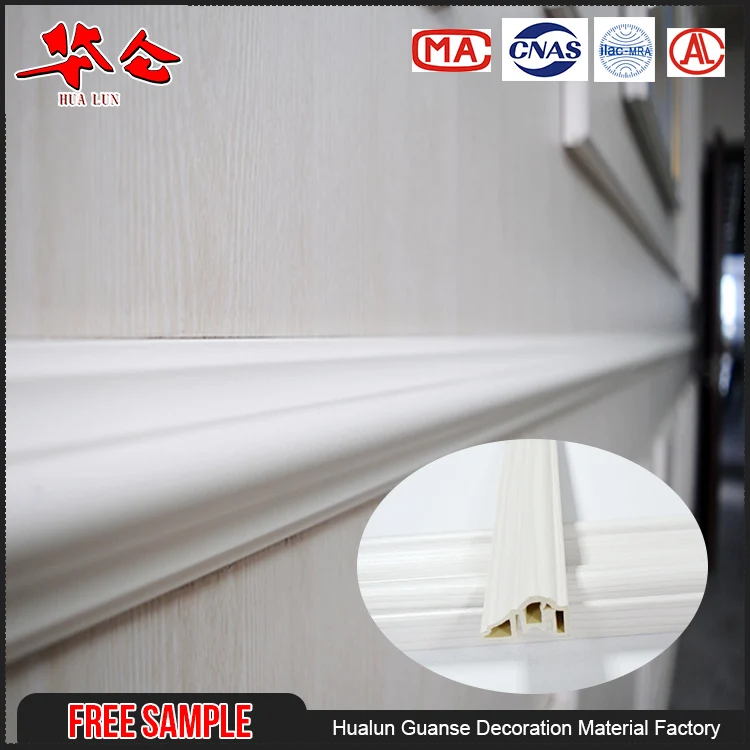 Free sample composite mouldings interior decorative custom pvc decorative strip wpc crown molding