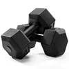 Weight Lifting Cement Environmental Hexagonal Fixed Dumbbell