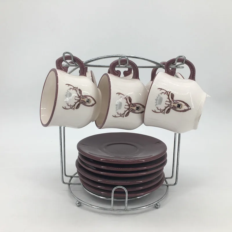 Cappuccino Home Goods Espresso Ceramic Tea Coffee Cup And Saucer Set