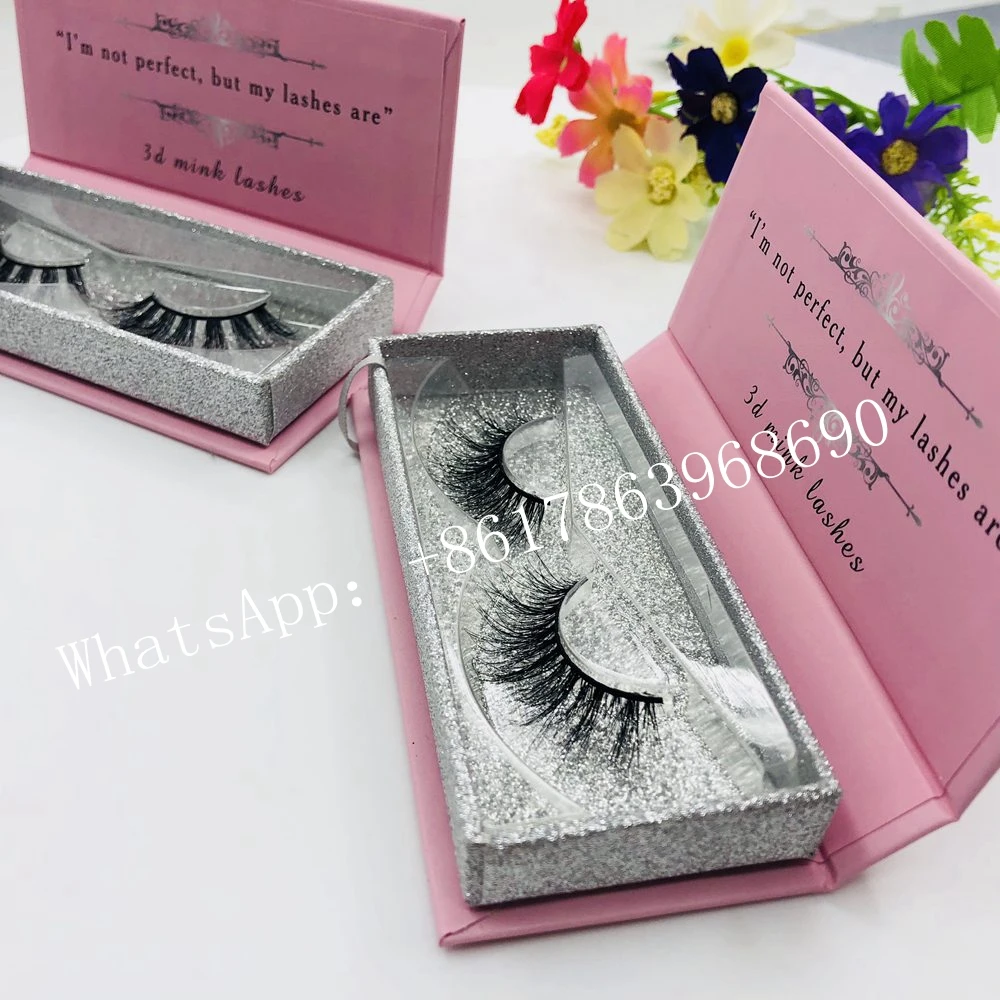 

Safe Totally 100% Guaranteed 3d Mink Lahes Wholesale Mink Eyelashes Private Label Pink Custom Eyelash Packaging Box, Natural black
