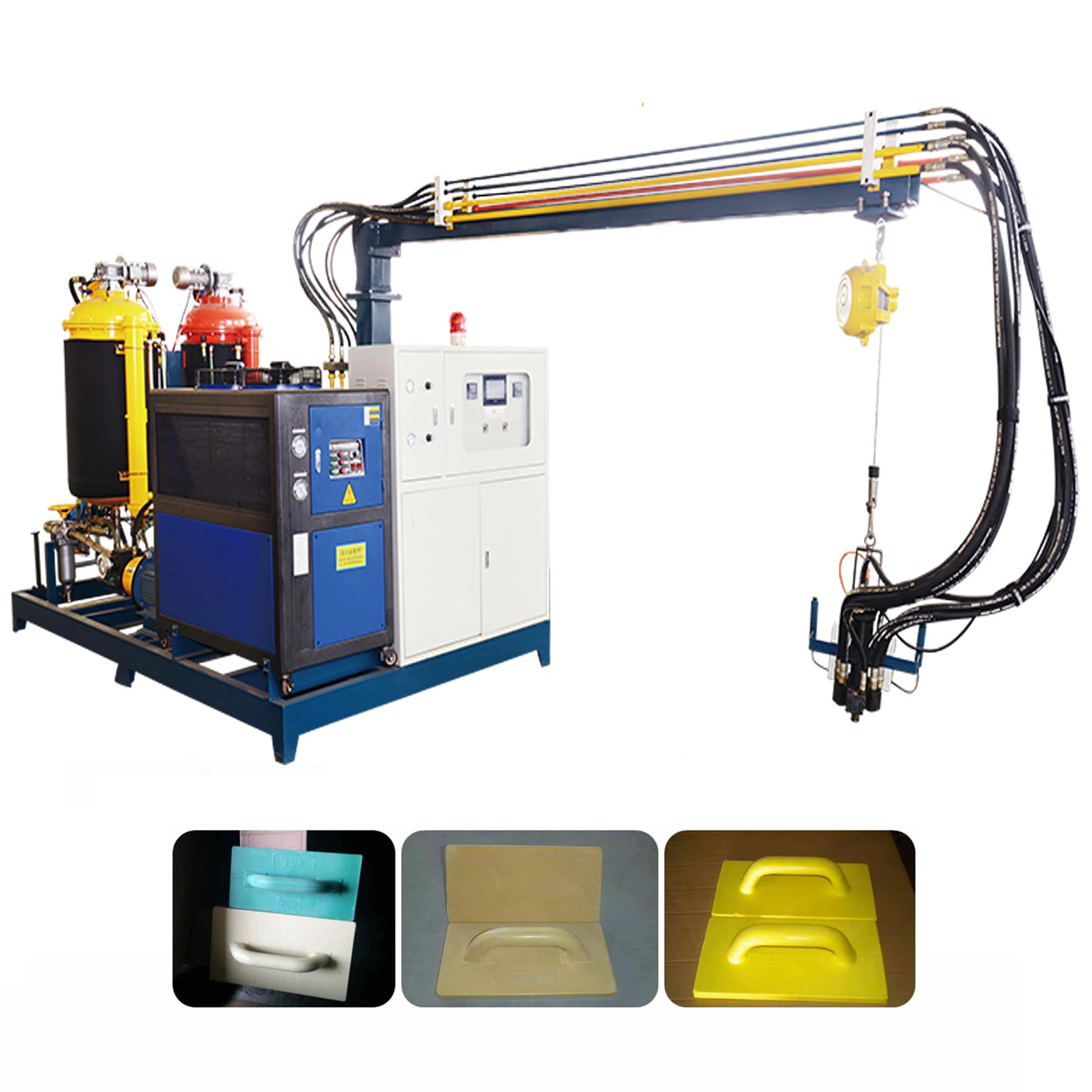 用于抹泥刀制造的低压聚氨酯 pu 泡沫注塑机 - buy pu 成型机,小型抹