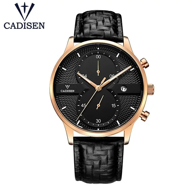 

CADISEN Mens Watches Top Brand Luxury Fashion Business Quartz Watch