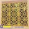CNC laser cut decorative metal sheet as building facade