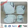 20pcs composition S shape porcelain decal dinner set