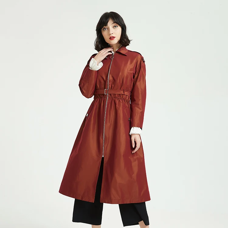

APHACATOP Wholesale Elegant Red Winter Long Overcoat, N/a