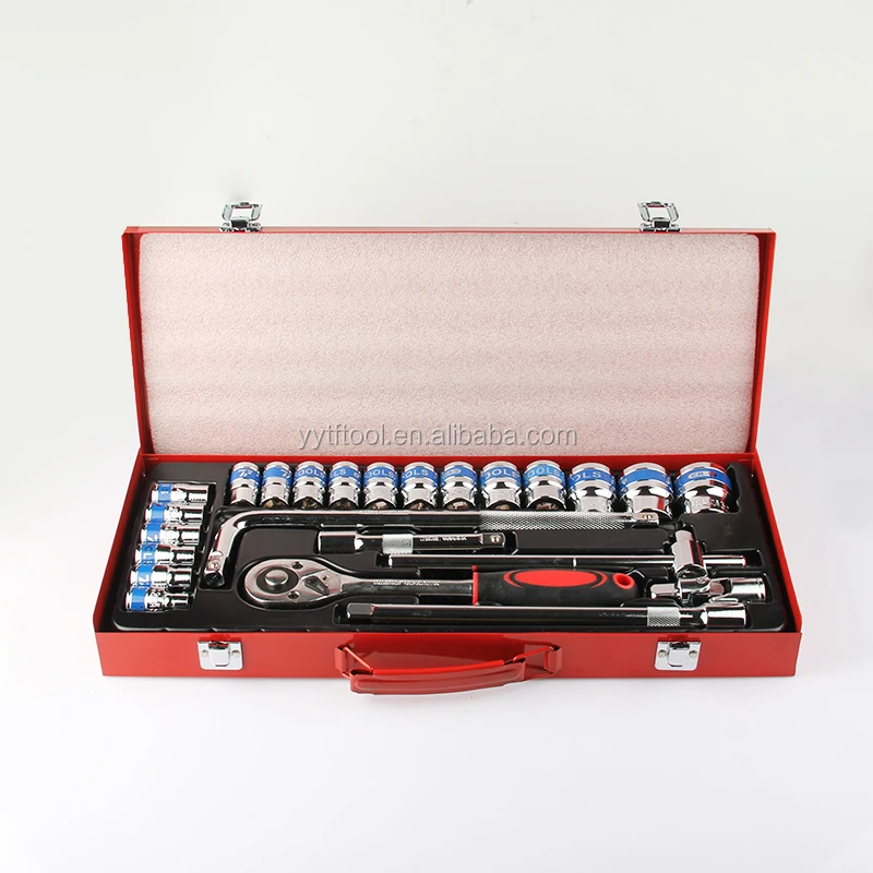 
24pcs phosphating socket set in steel box TF-6016 