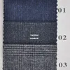 Glen plaid cotton wool polyester suiting fabric 280g/m in stock