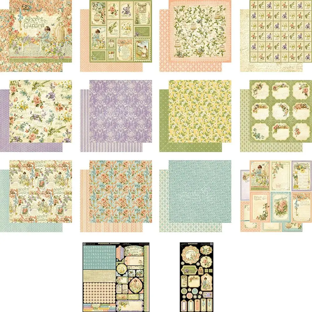 High Quality Custom Printed Wholesale Scrapbook Paper 12x12 Cross Europe Christmas Artificial