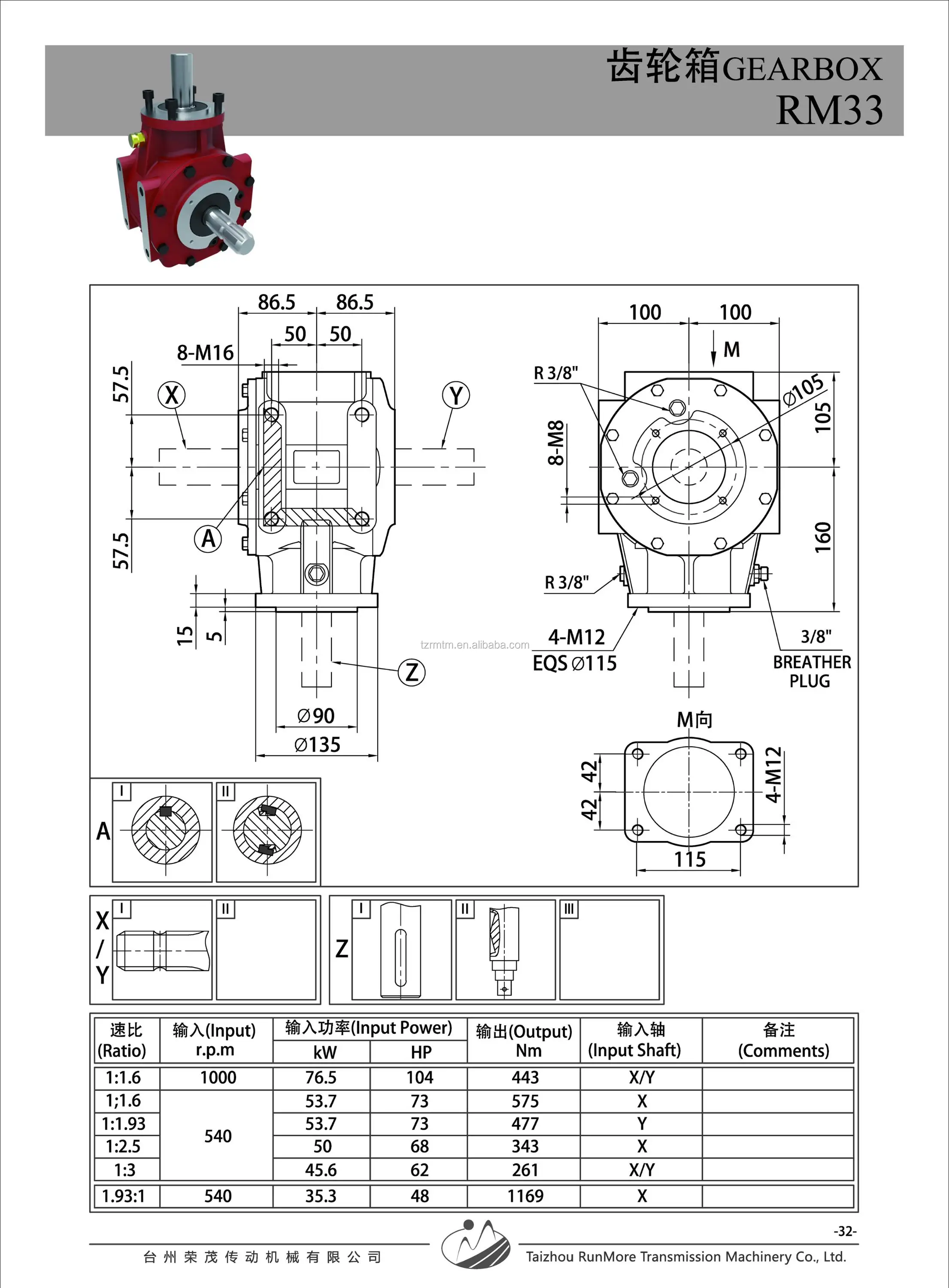 Agricultural Gearbox for Flail Mower, Flail Mower Gearbox,Comer gearbox interchangeable
