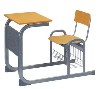 Cheap School Table And Chair Students Desk And Chair Set In One