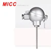 temperature transmitter equipped Inox 316L PROBE PT100 WITH SMOOTH MINIATURE HEAD