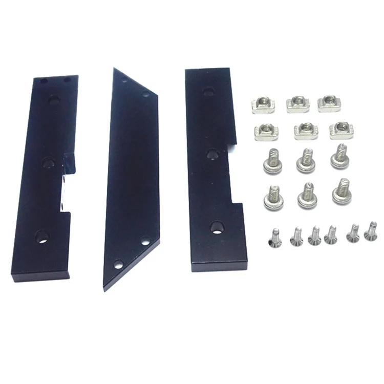 Triangle Bracket 2020 Extrusion V Slot Tronxy Bottom Center Support Fixed L Shape Bracket for 3D Printer Parts Triangle Bracket 2020 Extrusion V Slot Tronxy Bottom Center Support Fixed L Shape Bracket for 3D Printer Parts