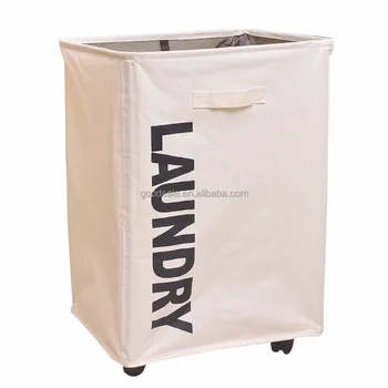 laundry basket on wheels