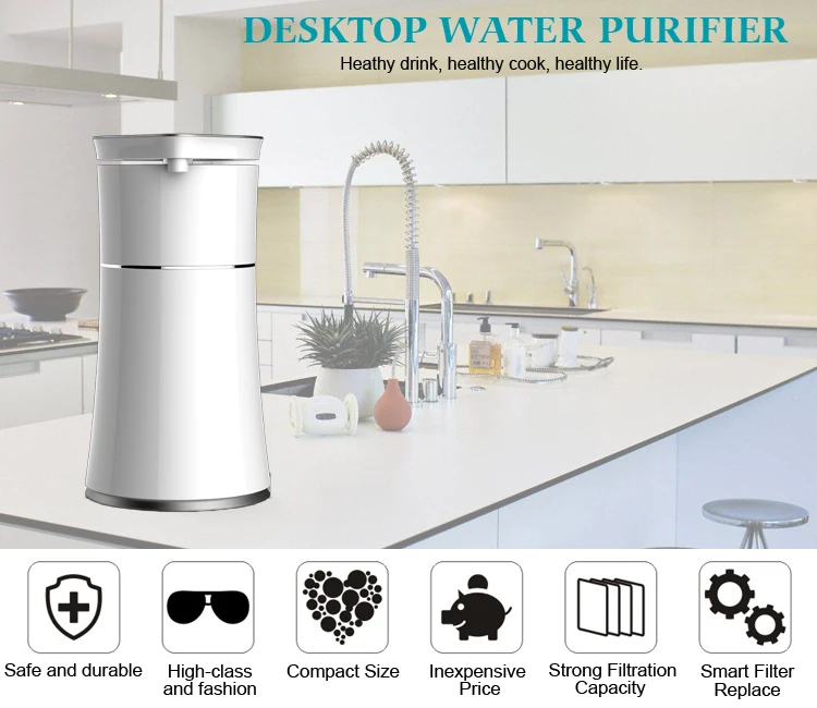 3.5L / min water outlet alkaline water filter home desktop kitchen water purifier