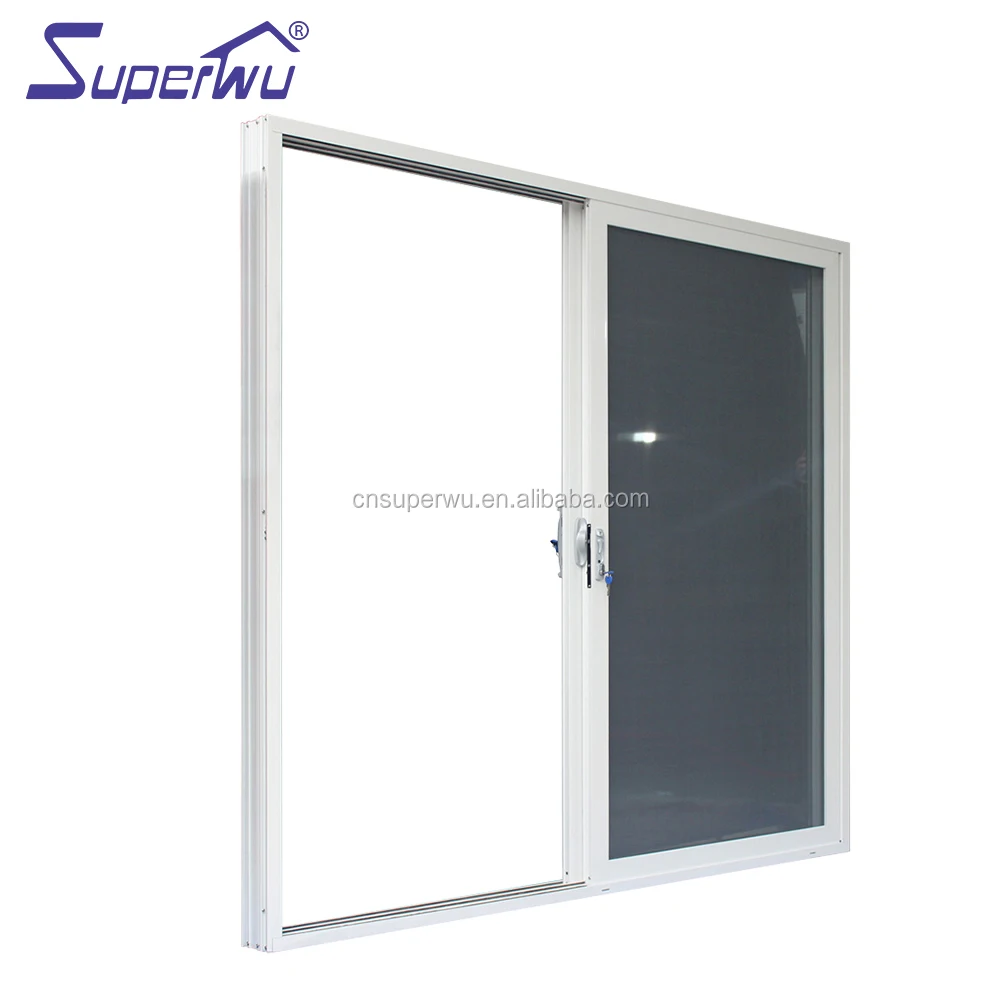 Competitive price aluminum glass panel interior magnetic metal sliding door