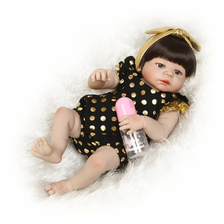 2018 Hot Sale Reborn Silicone Baby Girl Doll 57c