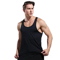 

Mens Running Vest Polyester Dri Fit Sleeveless Shirt Solid GYM Tank Top