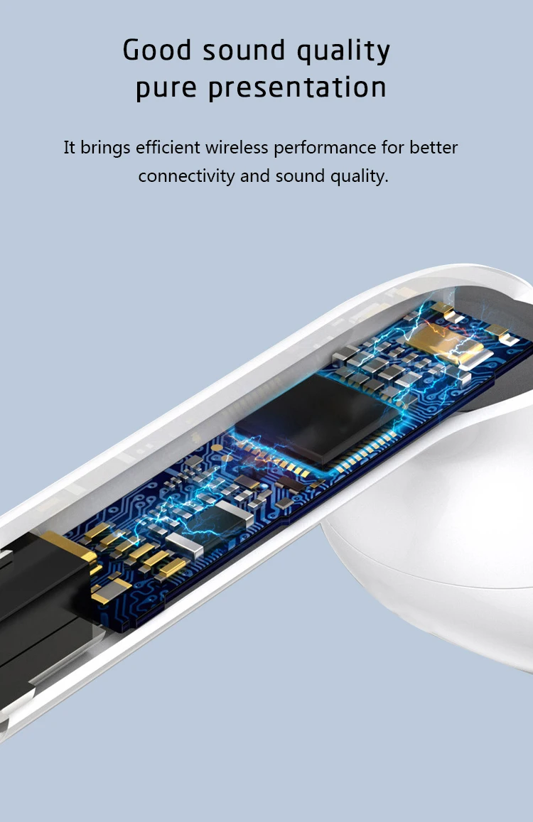 1:1 Airpo Wireless Pairing Rename pods GPS Charging case Ear Detection Tapping Control for Android IOS 2-3 Hours playing - ANKUX.COM