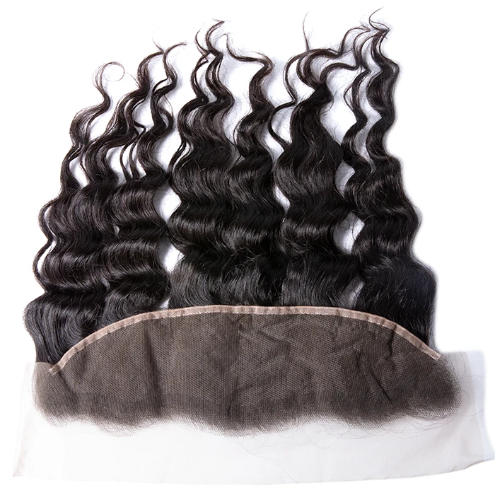 

Wholesale Virgin Hair Vendors Transparent Ear To Ear Swiss 13X4 13x6 Lace Frontal, Natural color #1b