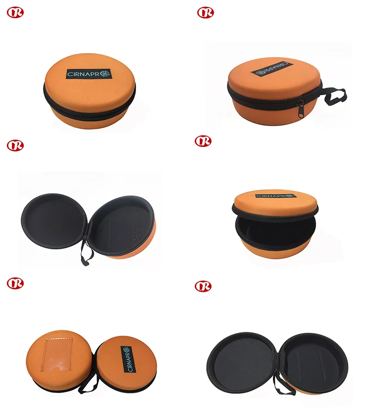 Wholesale unique design shape easy carrying empty EVA earphone carry bag