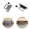 50pcs Black Metal Iron Picture Photo Oil Painting Mirror Frame Sawtooth Saw Tooth Hidden Hanger Hook with screw T shape