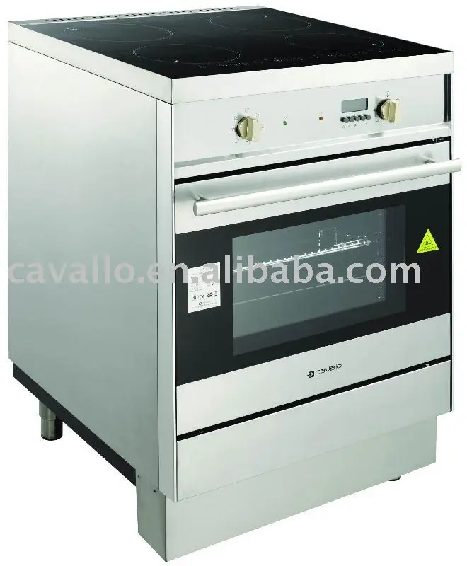 electric oven with induction cooktop