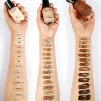 

Pudaier full coverage foundation liquid 40ml BB cream body&face liquid foundation lasting makeup conceal whiter darker 40 colors