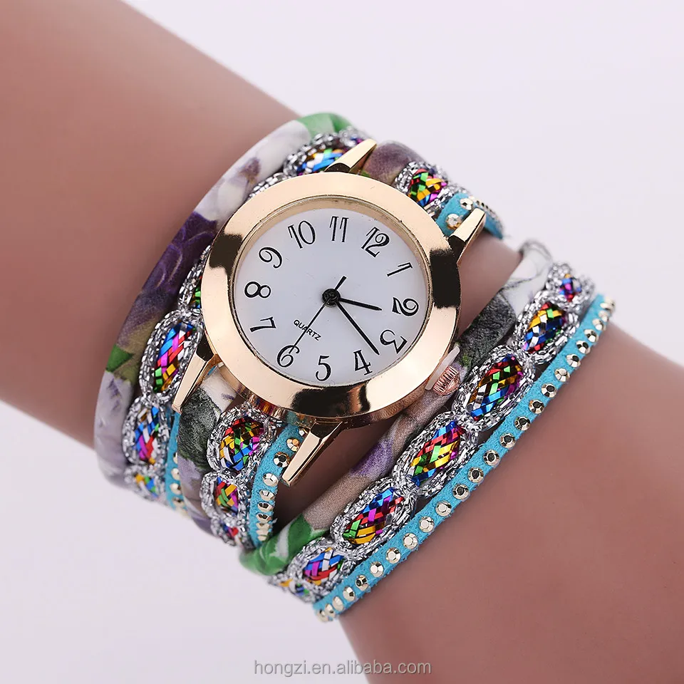 

Platinum Fashion Round Dial Quartz Watch Women Flower Wristwatch Steel Luxury Bracelet Multilayer Leather Wrist, N/a