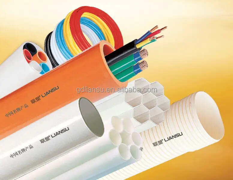 LESSO PVC cable pipe underground PVC Solid Wall Pipe