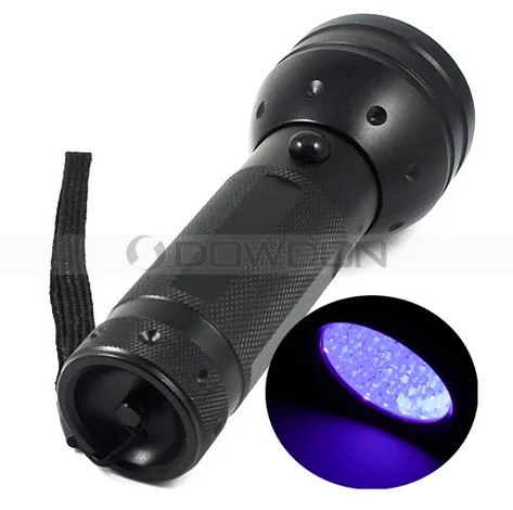 UV Ultra Violet 12 LED Flashlight Blacklight Light 395 nM Detection Lamp Torch