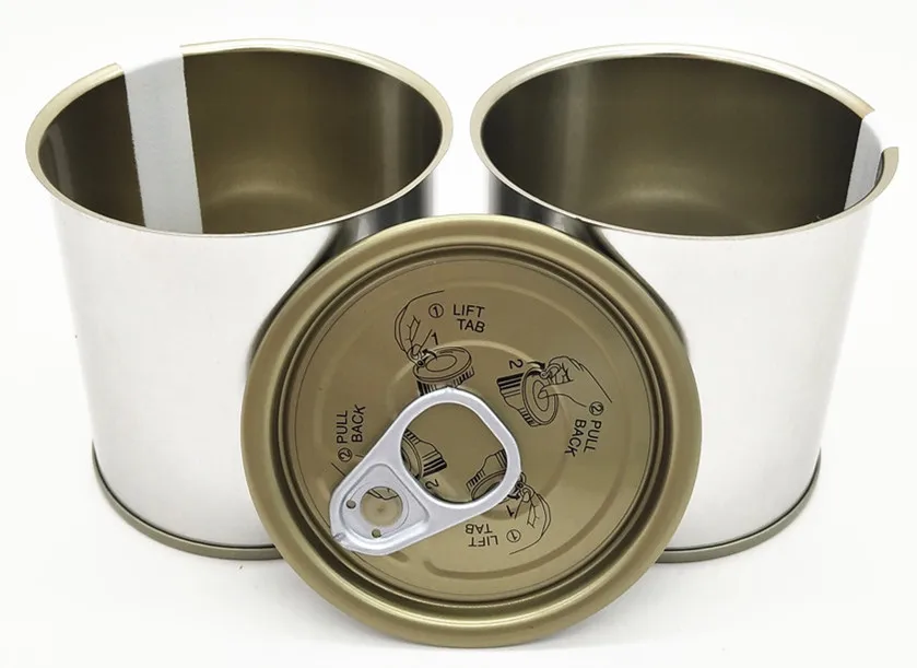 Lacquer Round Empty Tin Cans For Food With Easy Open Lid Buy Empty Cans For Food,Empty Easy