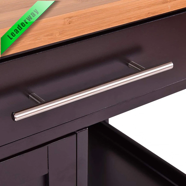 3 Layers 2 Drawer Kitchen Vegetable Storage Island Trolley Kitchen Furniture For Home Restaurant Use