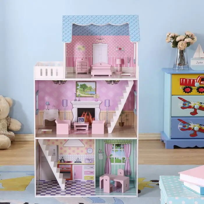 big wooden doll houses for sale