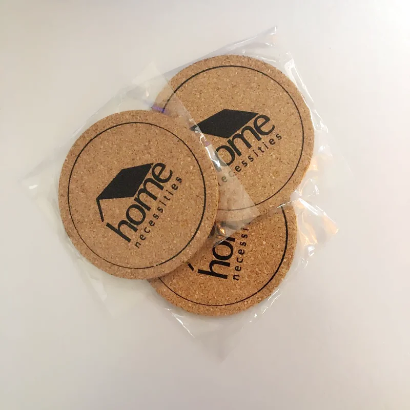 Beverage Coasters Inspirational Set X Large Premium Cork Coasters For Drinks With Handcrafted
