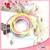 Fashion Rainbow gradient 50cm Mobile Spiral Earphone cable Cord Protector with mixed colors
