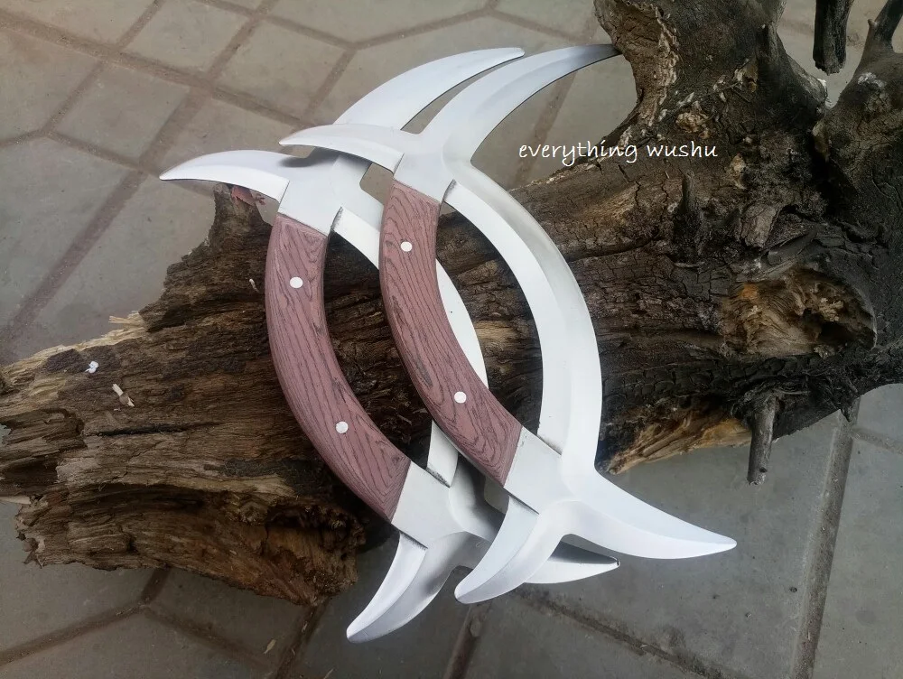 Wushu Double Deer Horns Ba Gua Yue Zi Wu Yuan Yang Wu Bagua Deer Horns