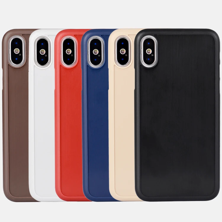 Cheap Product Ultra Thin Groove Case for iPhone X, Blank Phone Case to Paste Leather Wood For iPhone X