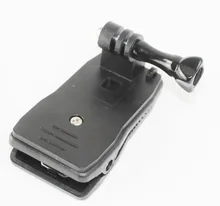 For Go pro Accessories 360 Degree Rotary Backpack Hat Clip Clamp Clips Mount For SJ4000 Action