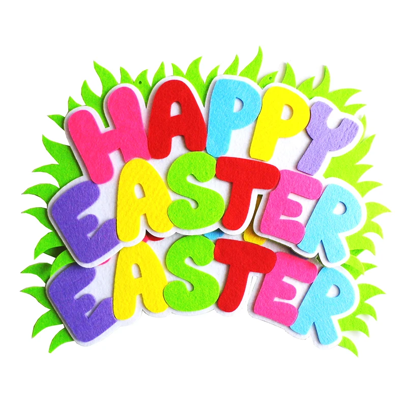 
EU Standard 2018 Felt Bunny Egg Easter Decoration 