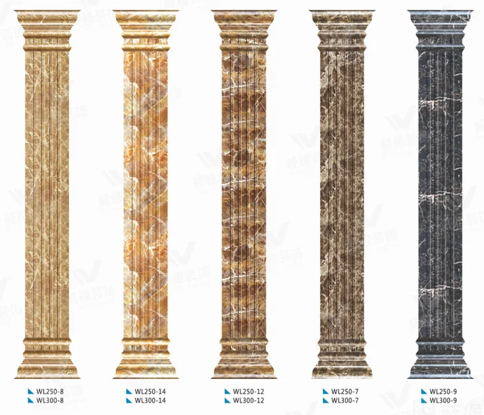 Best quality house pillars designs pvc marble pillars with interior accessories