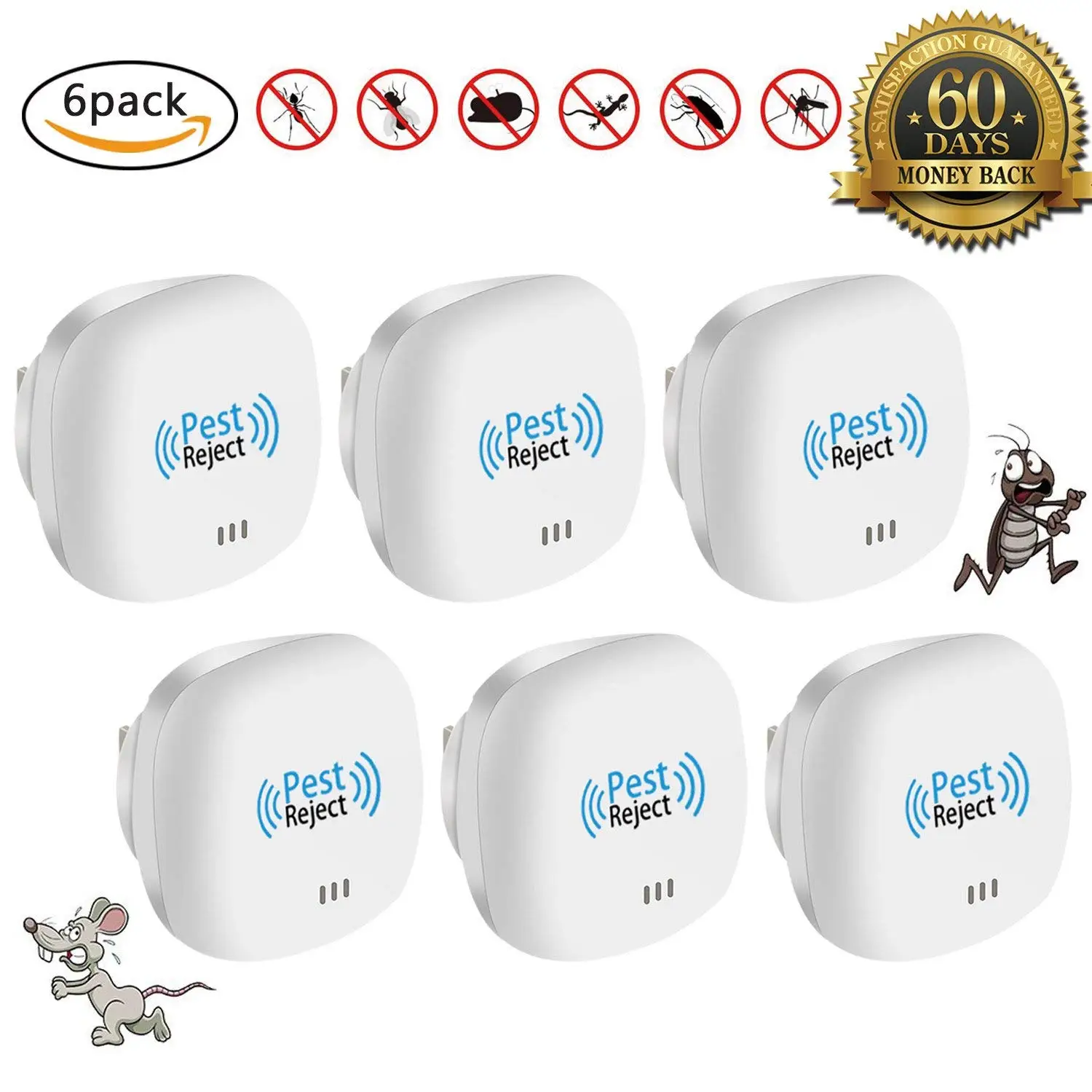 Plug In Roach Repellent, Neatmaster Bug RepellentElectronic Ultrasonic