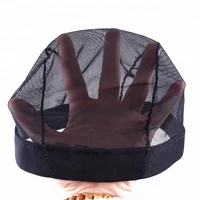 

Stretchable Black Dome Cornrow Weaving Breathable Spandex Adjustable Elastic Nylon Mesh Hairnet Wig Cap