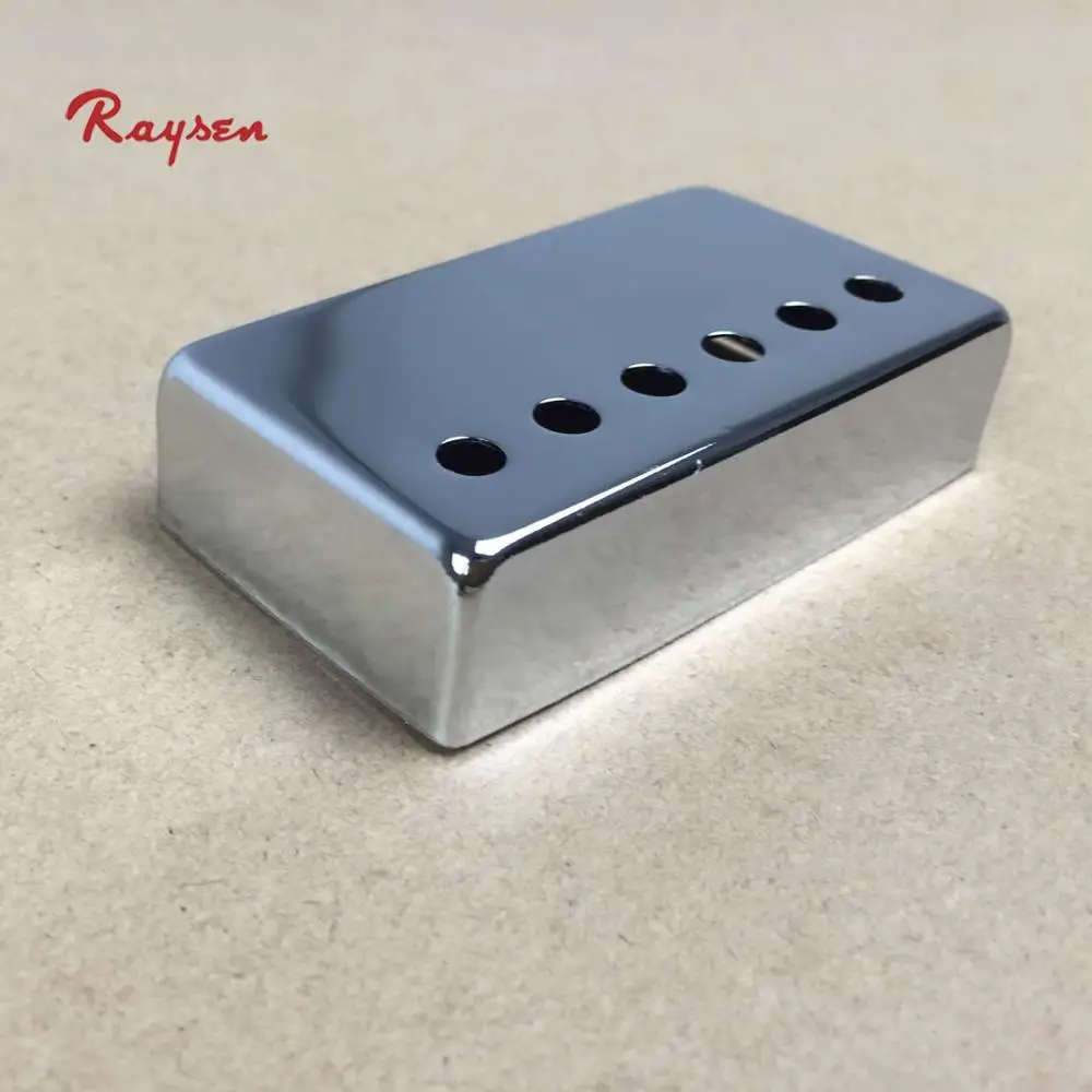 

50mm 52mm cover pickup Metal Humbucker Pickup Cover For LP Style Electric Guitar, Silver/black