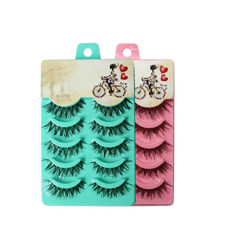 

High Quality Hand Made Blue Box False Eyelash 5 pairs/box