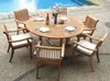 Outdoor Garden Furniture Long Wood Terrace Cafe Table and Chairs