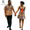 2019 men shirt and women dress top-fashion ethnic african couple two piece set clothes